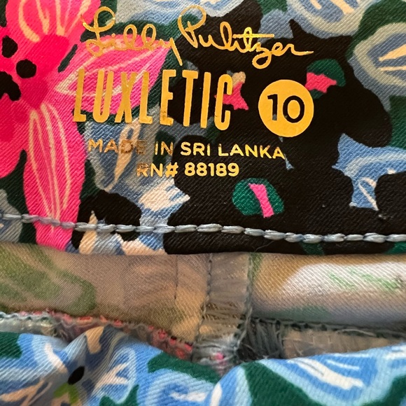 New Lilly Pulitzer UPF 50+ Luxletic 28" Alston High Rise Pant - Picture 6 of 12